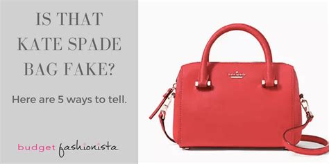 how to recognize a fake kate spade bag|original kate spade bag.